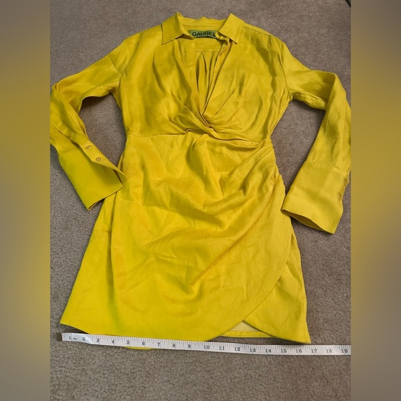 Gauge81 NAHA LINEN linen draped shirt mini dress - Small. EUC. - Picture 4 of 13